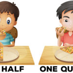 "half・quarter"英語での分数表現